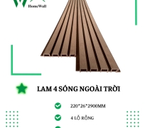 Lam 4 Sóng Ngoài Trời 220*26*2900mm