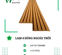 Lam 4 Sóng Ngoài Trời 220*26*2900mm