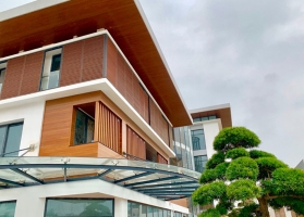 Những mẫu nhà sử dụng gỗ nhựa composite đẹp